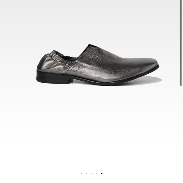 AFTER PRAY 비전 스퀘어 밴딩 로퍼 실버 42