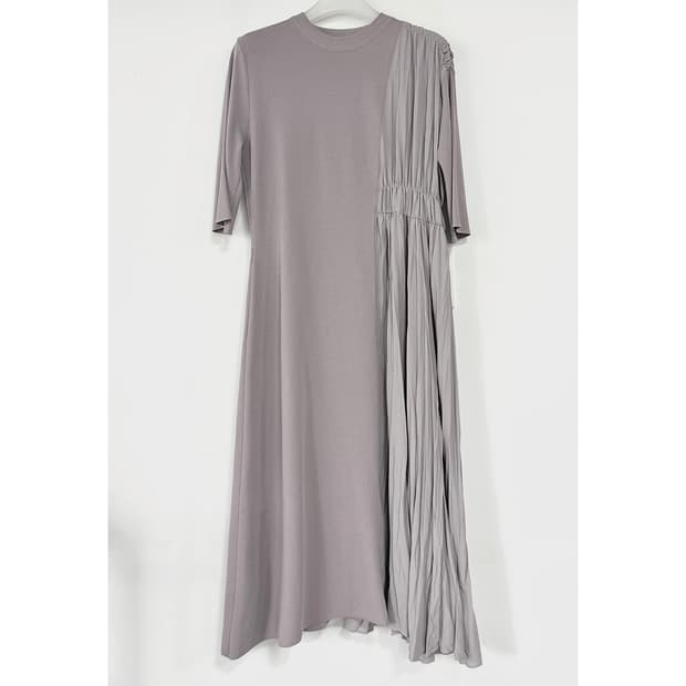 시스템 텍스처 블록 니트 원피스