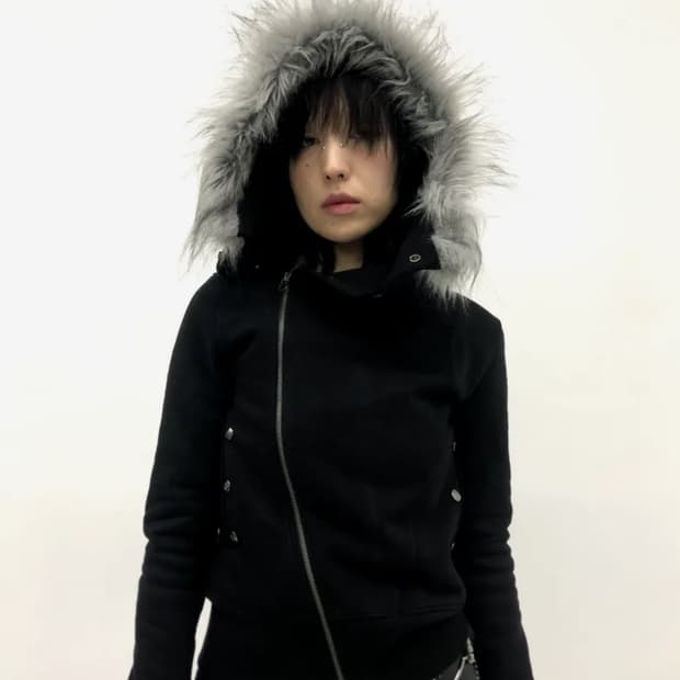 begbegbeg 퍼후드집업 퍼자켓