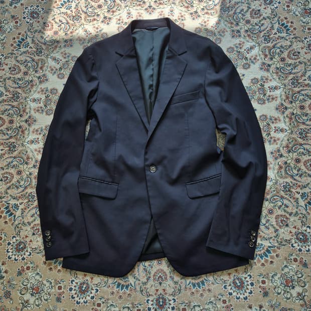 준 하시모토 로로피아나 원단 원 버튼 블레이저