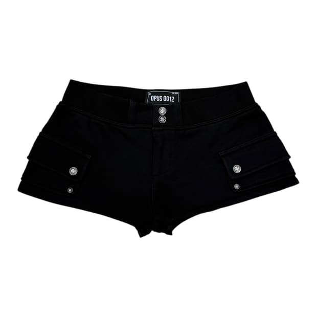 오퍼스 0012 마이크로 카고 숏팬츠 반바지 블랙 M