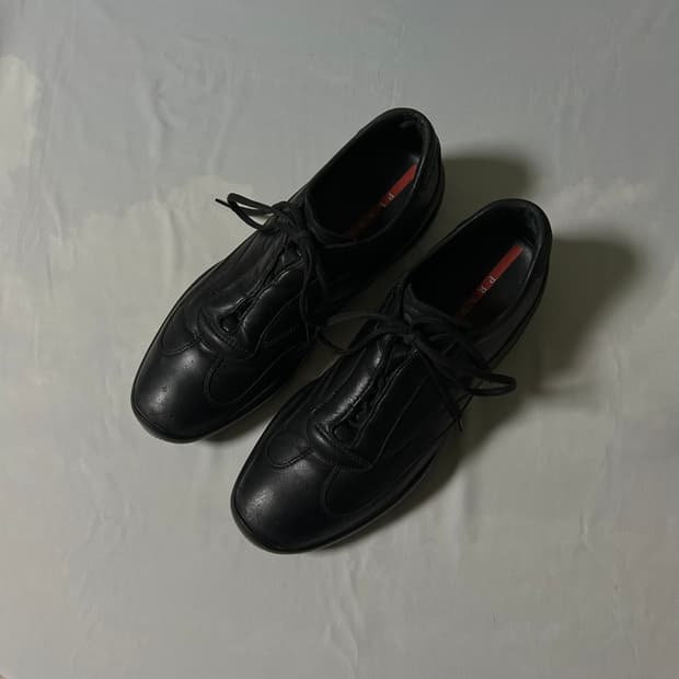 Prada sports lace up derby shoes
