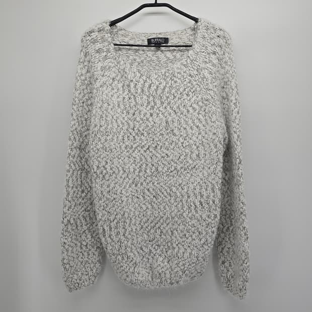 BUFFALO 화이트 믹스 니트 스웨터