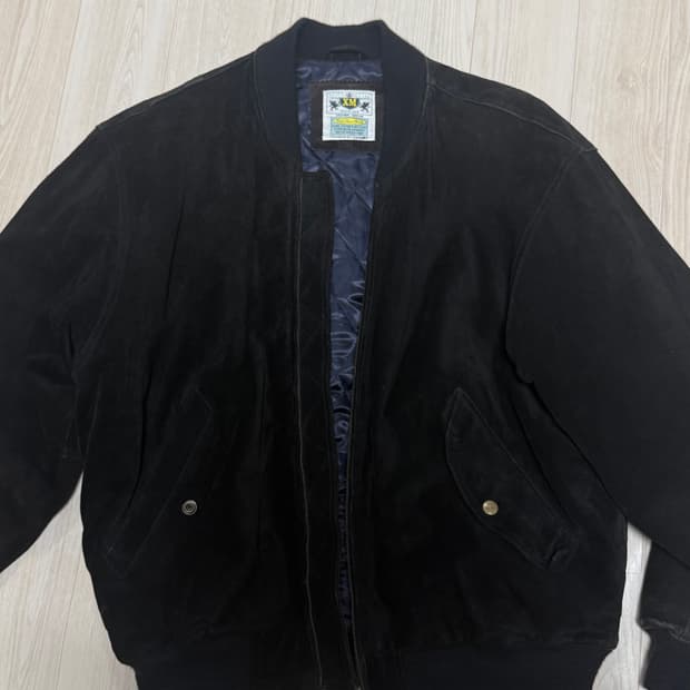 빈티지 가죽 봄버 자켓