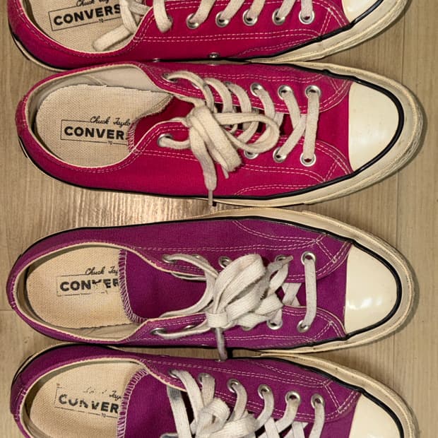 250)컨버스 척테일러 핫핑크퍼플레드 스니커즈올스타로우45운동화신발플랫슈