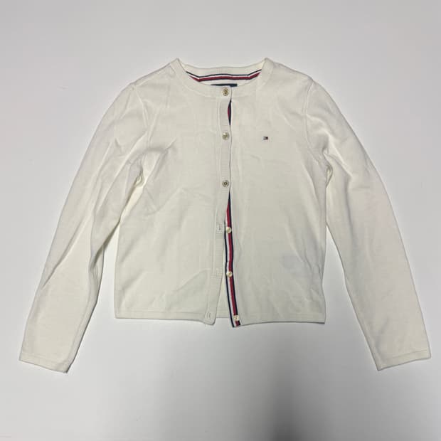 타미힐피거 키즈 화이트 솔리드 가디건 16