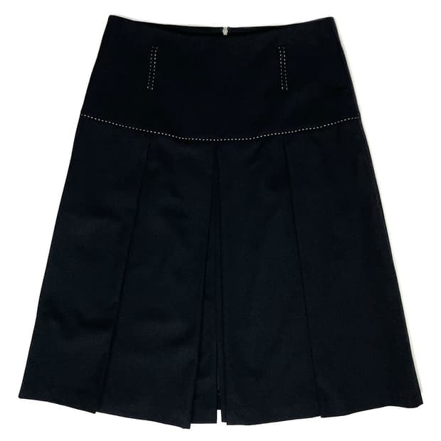 Vintage 스티치 플레어 스커트 