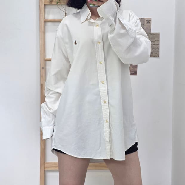 [프립]L/랄프로렌 클래식핏 화이트 셔츠