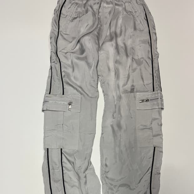 희귀!! 여성 헬더 Helder 실버 스트링 카고 트랙팬츠
