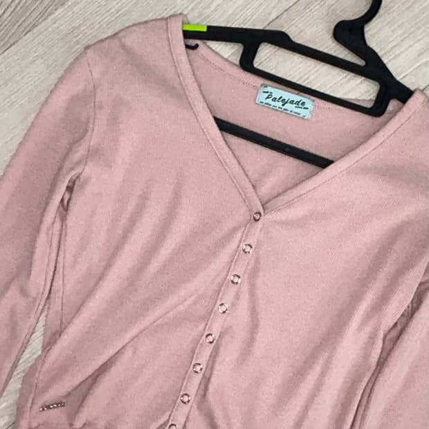 페일제이드 골지 가디건