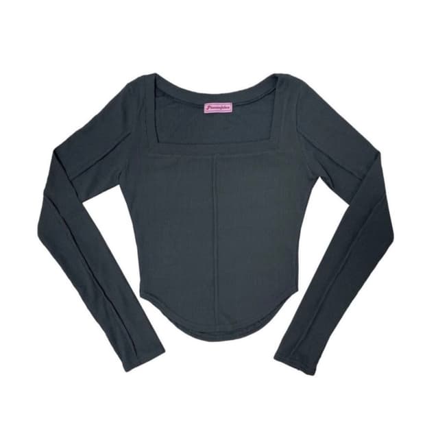 플리즈노팔로우 바비탑 네이비 구버전