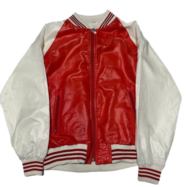 Vintage Orange Raglan Bomber