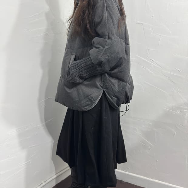 hiroko bis knit detail twoway padding