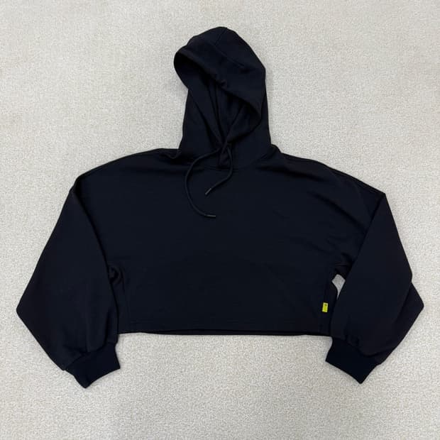 M 뮬라웨어 여성 오버핏 크롭 후드티 0129T1