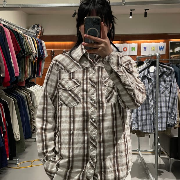 빈티지 웨스턴 셔츠