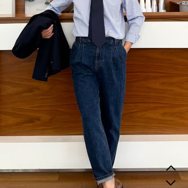 fread 프레드 073 투턱 데님 팬츠 3사이즈