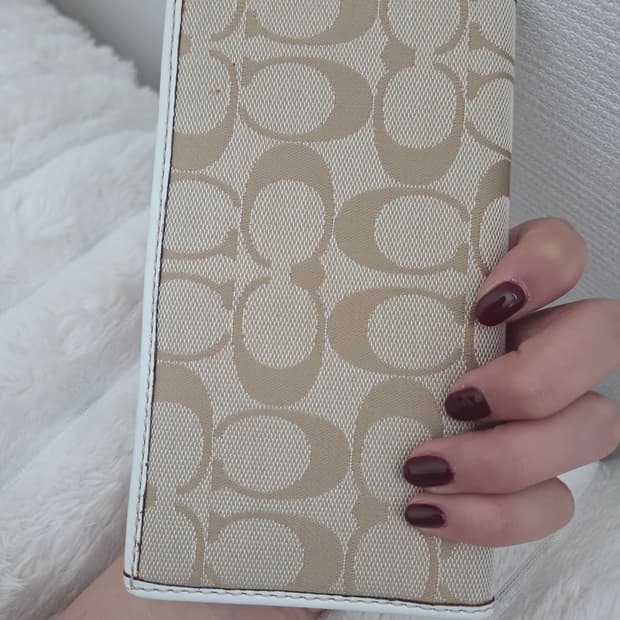 코치 지폐 수납 지갑