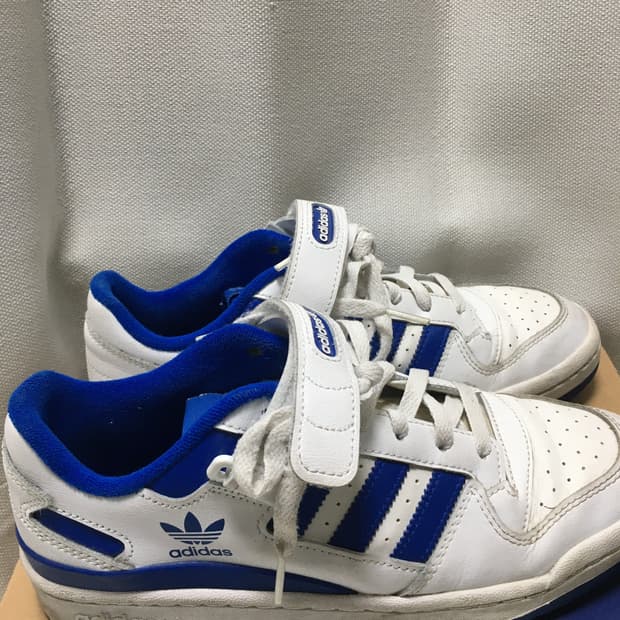 아디다스 포럼 로우 화이트 로얄블루 250-255