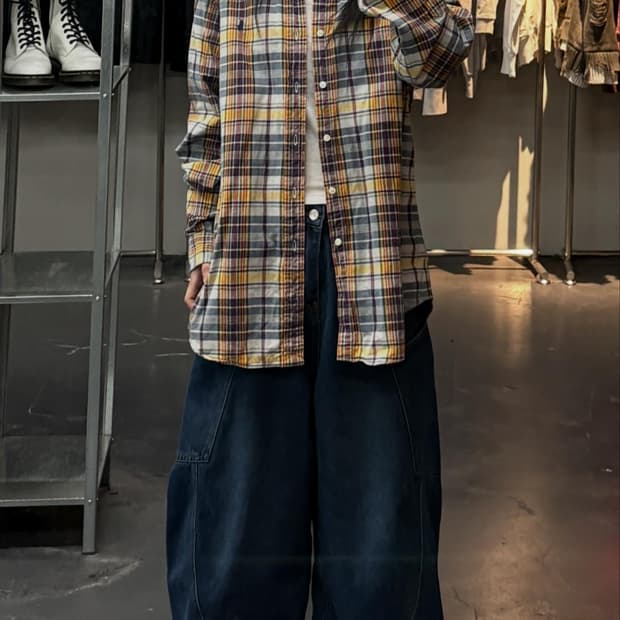 폴로랄프로렌 포니로고 신형 플레이드 체크 셔츠 A3653