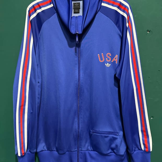 아디다스 희귀져지 usa 트랙탑져지 110