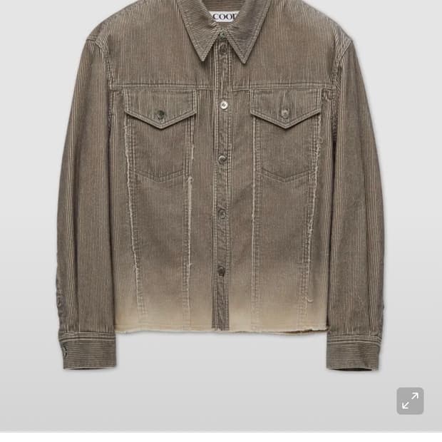 (M) 쿠어 그라데이션 프린티드 크롭 셔츠 (투톤그레이) 판매