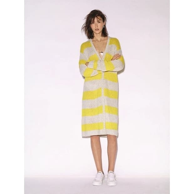 쟈딕앤볼테르 스트라이프 캐시 롱 가디건