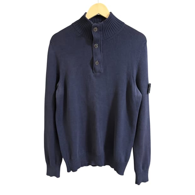 Stone Island SS13 반집업 쿼터넥 니트