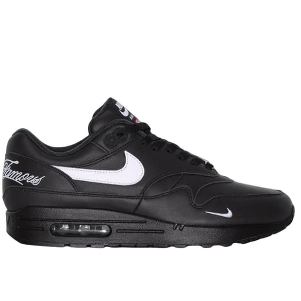 나이키 x 슈프림 에어맥스 1 '87 블랙 화이트 - 25SS