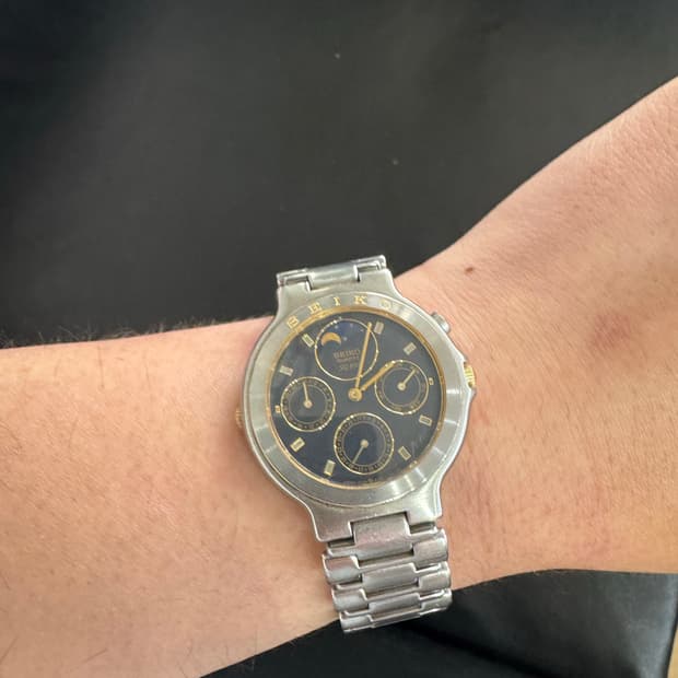 세이코 sq 빈티지 문페이즈 시계