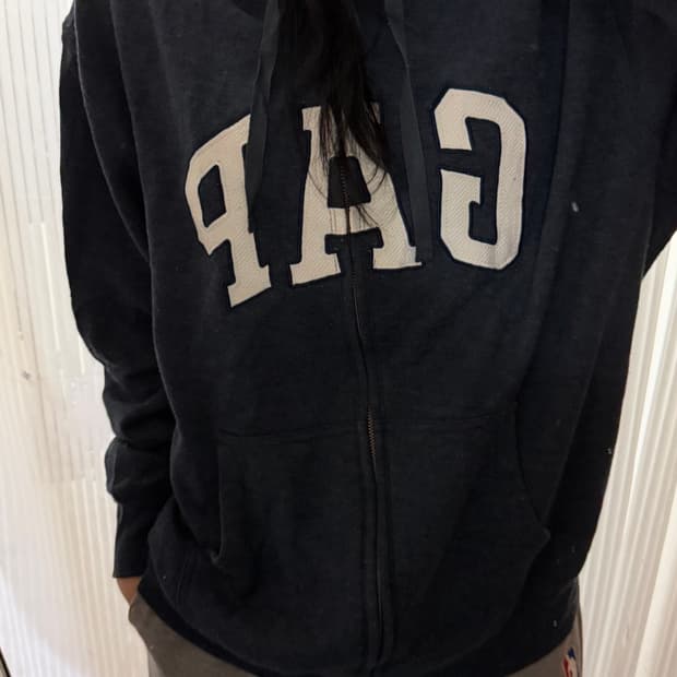 갭 네이비 후드집업 xl