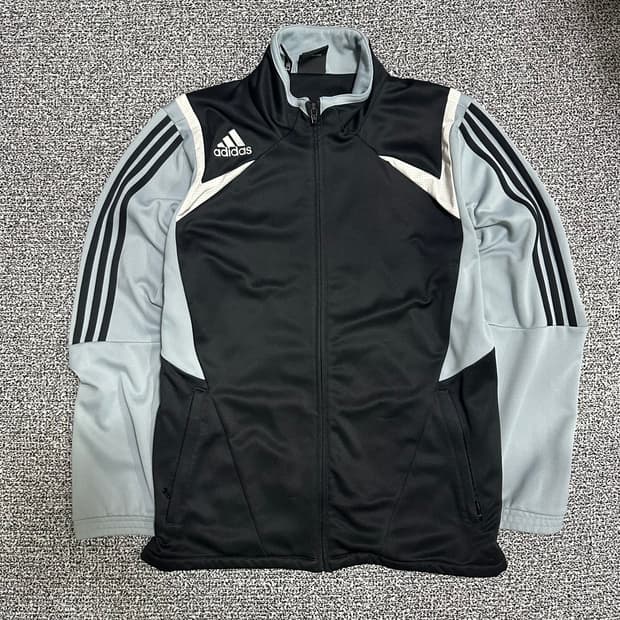 (XL추천) 아디다스 블랙/그레이 올드스쿨 트랙탑 저지