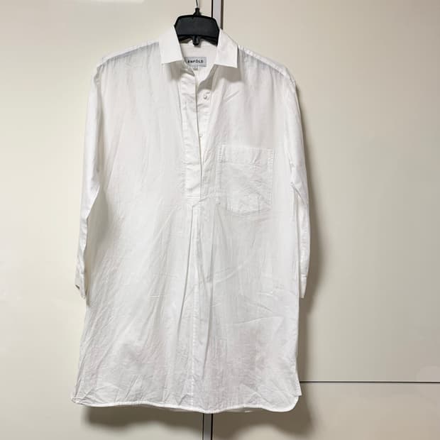 Enfold 화이트 롱 셔츠 38사이즈