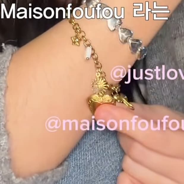 Masion foufou Jill Heart Locket Bracelet
