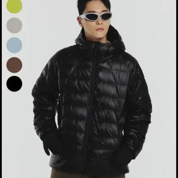 무신사 스탠다드 스포츠 경량 패딩 블랙