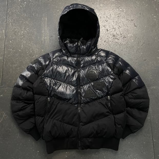 100 코오롱스포츠 유광 구스다운 패딩 