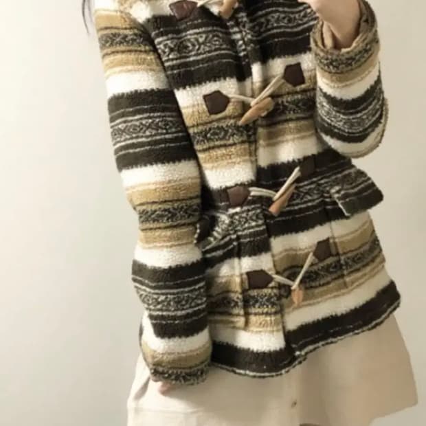 모리 카키브라운 떡코 부클 토글 버튼 아우터 카모메산장모리노가토지엉가게