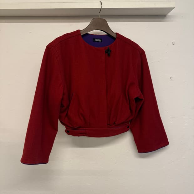 80s 장폴고티에 펌킨레드자켓