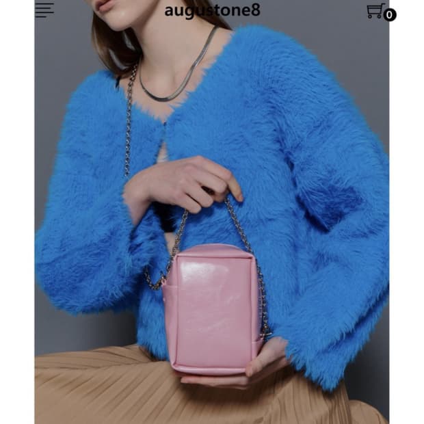 어거스트원에잇 미니블록 크로스백 핑크