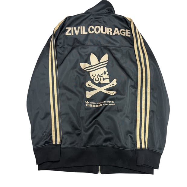 아디다스 X 네이버후드 ZIVIL COURAGE 검금 트랙 자켓 져지