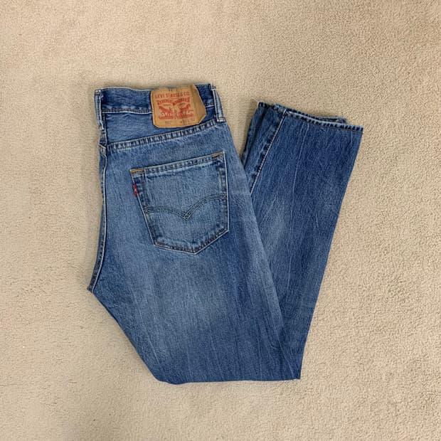 빈티지 리바이스 501 워싱 데님팬츠(30사이즈) 여자청바지 남자청바지