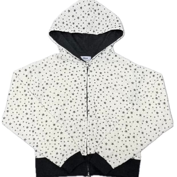 (새상품) 별 패턴 후드집업