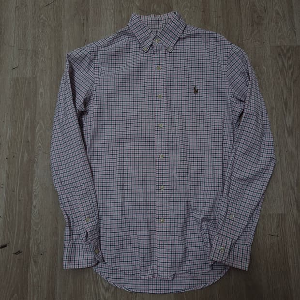 폴로 랄프로렌 스몰포니 옥스포드 체크 셔츠 S(90)