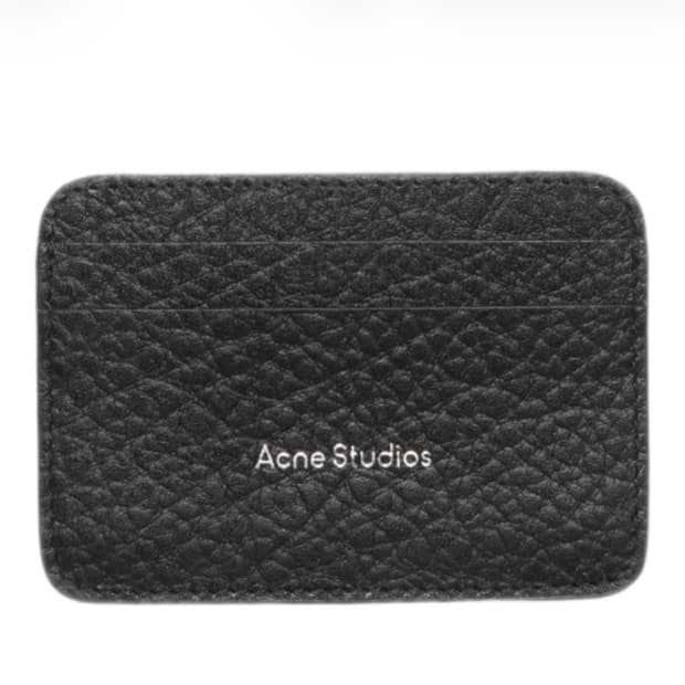 Acne studio 아크네 스튜디오 레더 카드 홀더 블랙