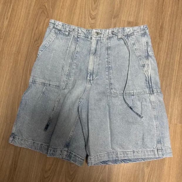 zara 자라 버뮤다 데님 스트링 반바지 32사이즈 판매