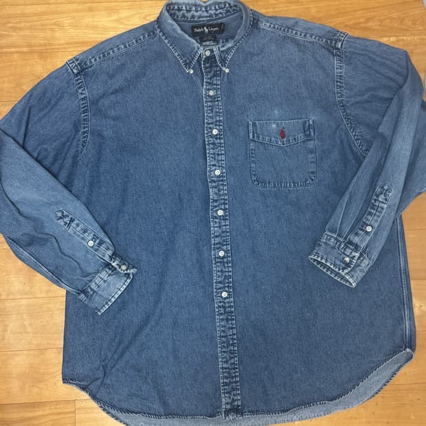 폴로 랄프로렌 블레이크핏 데님 셔츠 