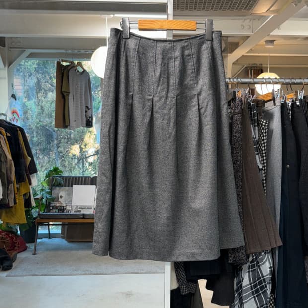 아츠로 타야마 울 플레어 스커트