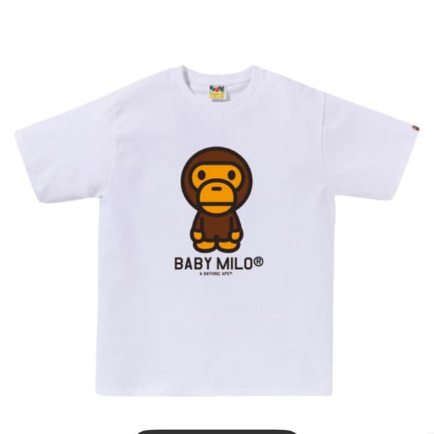 베이프 베이비 마일로 티셔츠 화이트