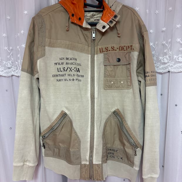 아비렉스 후드 자켓 XL