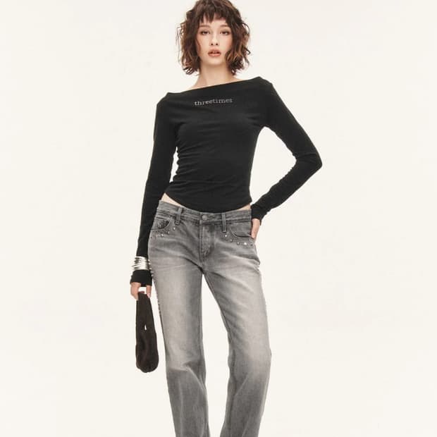 쓰리타임즈 애쉬 스터드 진 Ash stud jeans S