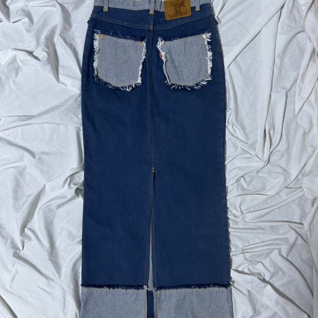 오존 커뮤니티 리버스 데님 스커트 히스테릭글래머 y2k